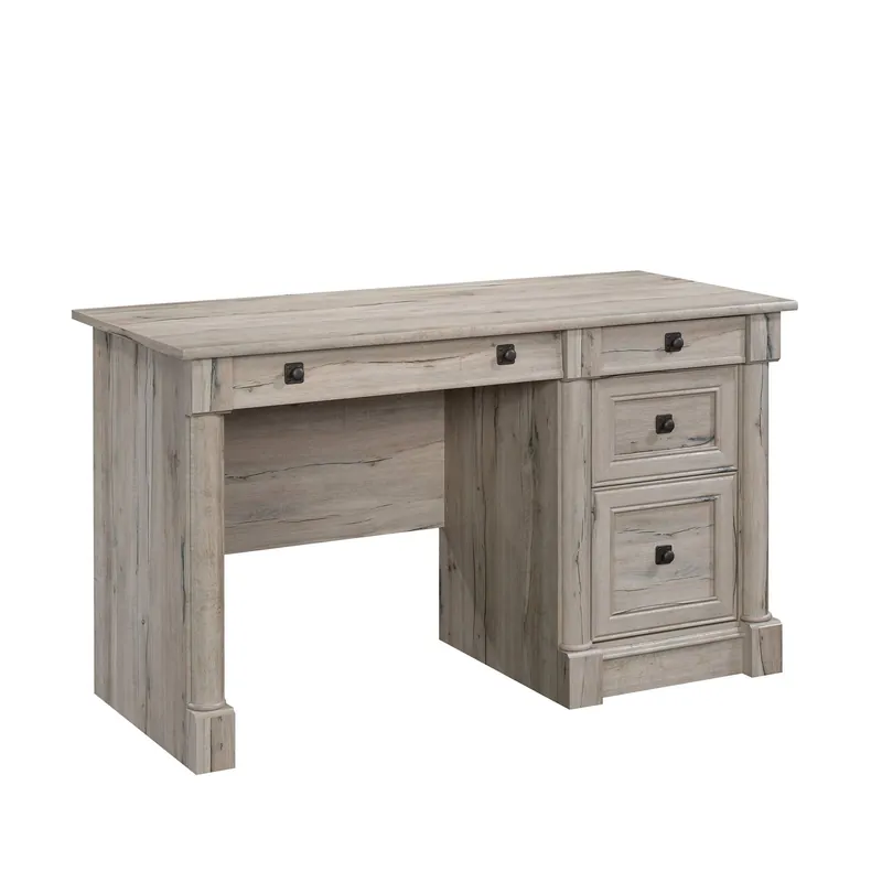 Sauder Palladia Computer Desk with Drawers, Home Office Desk with File Cabinet Storage Drawer