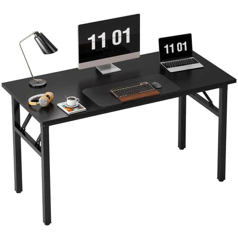 Desk Office Desk 47 inches Folding Table with BIFMA Certification Computer Table Workstation No Install Needed