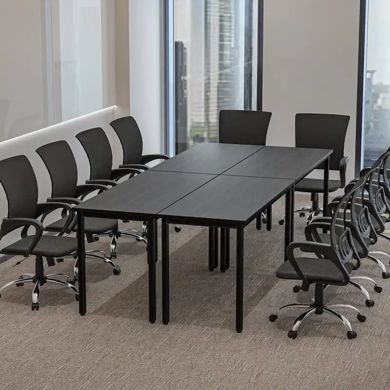 Conference Tables 9ft Office Computer Desk for Meeting Room Study Writing Printer Podcast Table Save Space