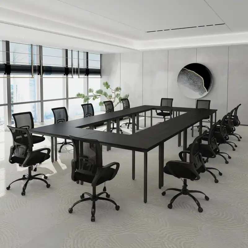 Conference Tables 23ft Office Computer Desk for Meeting Room Study Writing Printer Podcast Table for 24 People