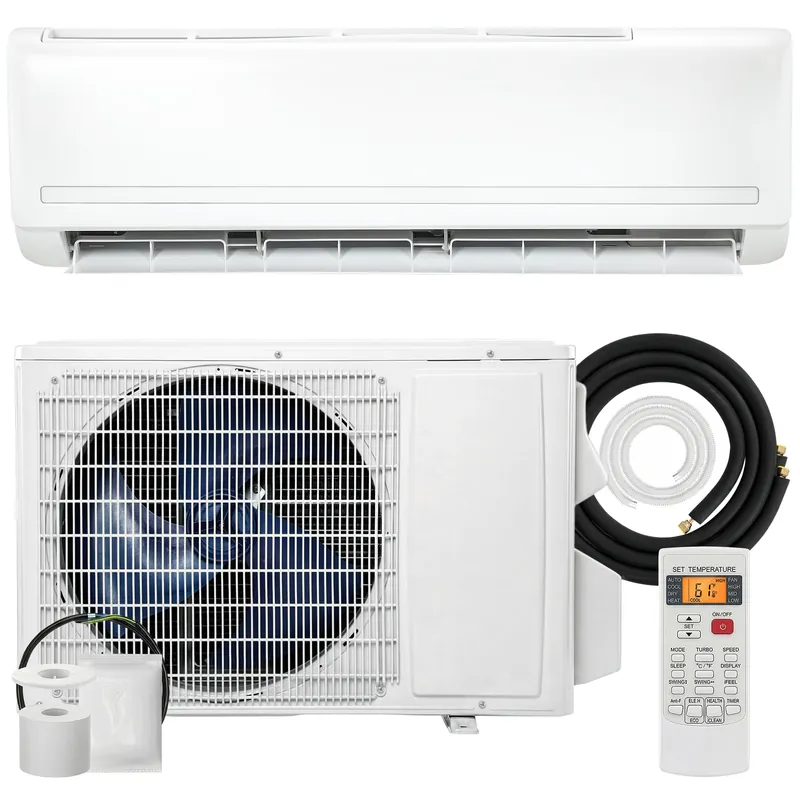 HOMCOM 18000 BTU Mini Split Air Conditioner and Heat Pump, 19 SEER2 230V Energy Efficient Ductless Inverter AC Unit Cools up to 1250 Sq.Ft, Complete Installation Kit