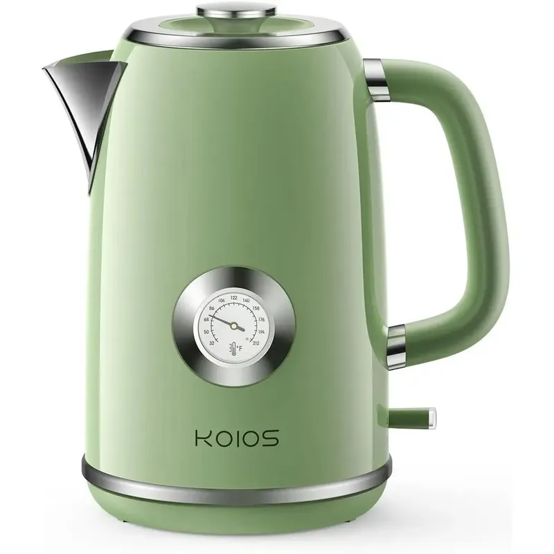Electric Kettle 1.8L with Temperature Gauge, 1500W ast Boiling Electric Tea Kettle