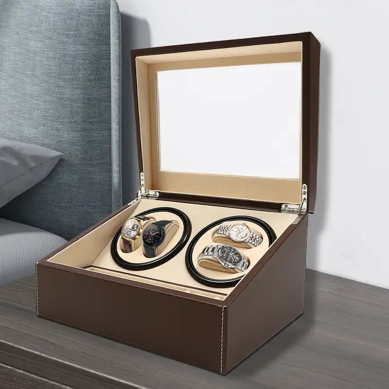Watch Winder, 4+6 Automatic Watches Winders Storage Display Box