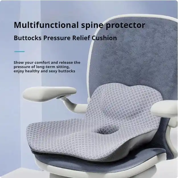Coccyx Memory Foam Chair Orthopedic Pillow Office Seat Pad Hemorrhoid Treat Car Seat Big Cushion