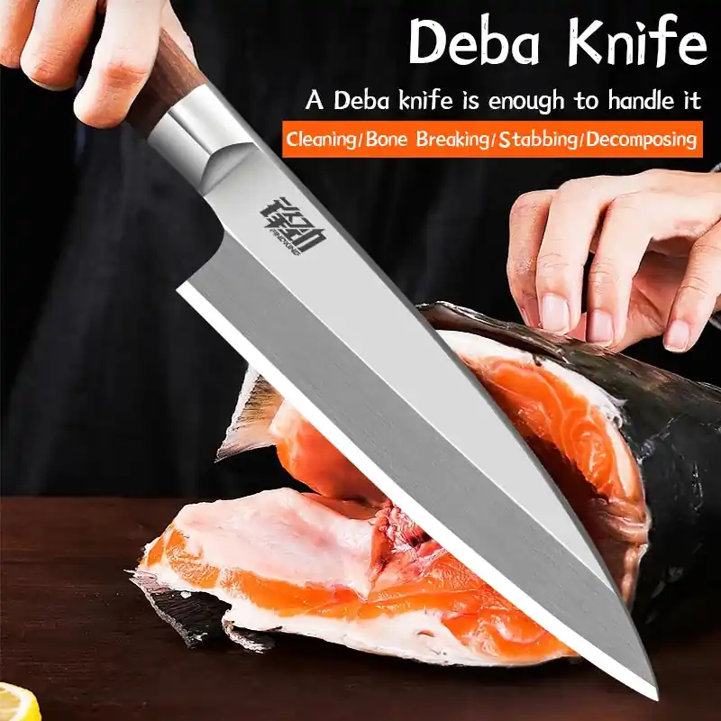 FINDKING Knife 6.5 inch Sushi Deba Kitchen Knife Japanese Sashimi Knife