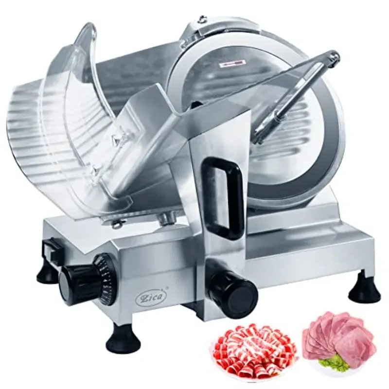 12 Commercial Meat Slicer with Stainless Steel Blade Electric Deli Meat Cheese Food Ham