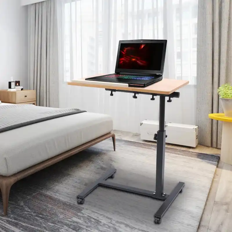 Portable Mobile Lift Computer Folding Desk Study Table Height Adjustable