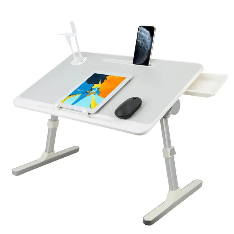 Laptop Bed Tray Table, Height Angle Adjustable Laptop Bed Stand