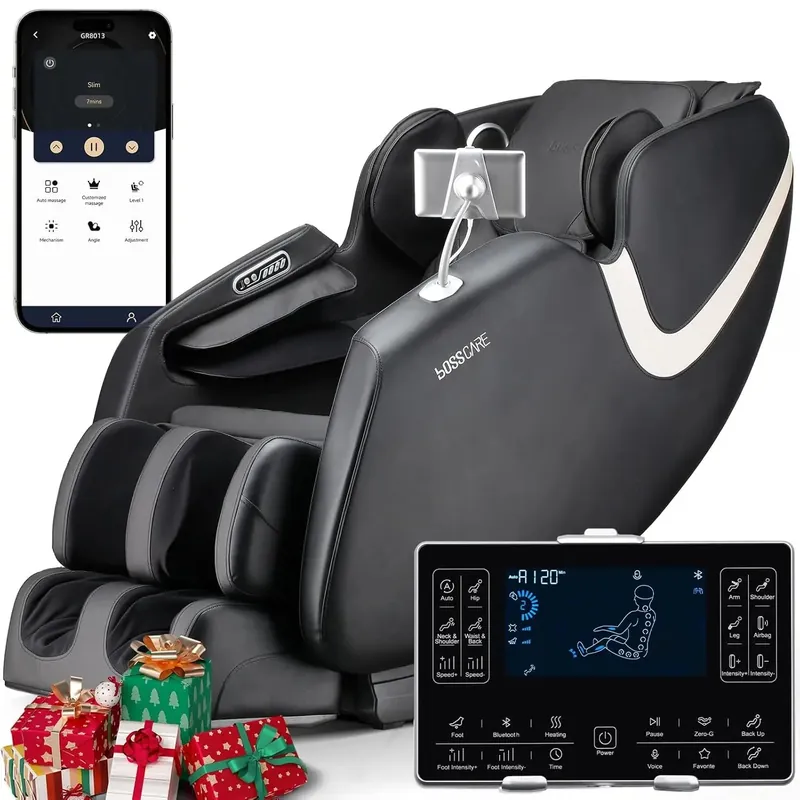 2026 AI APP Control Massage Chair Full Body with Foot Roller, Customized