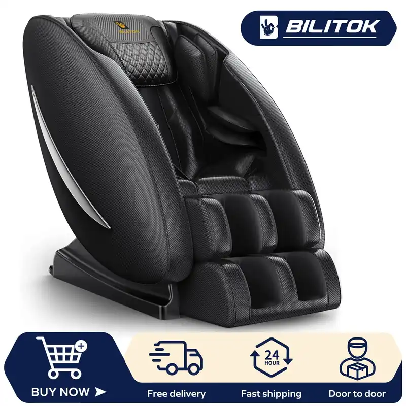 Massage Chair Recliner w/ Zero Gravity, Heating, Bluetooth Speaker, Airbags