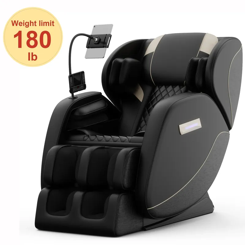 Zero Gravity Full Body Massage Chair with Heating, Airbags, Foot Roller