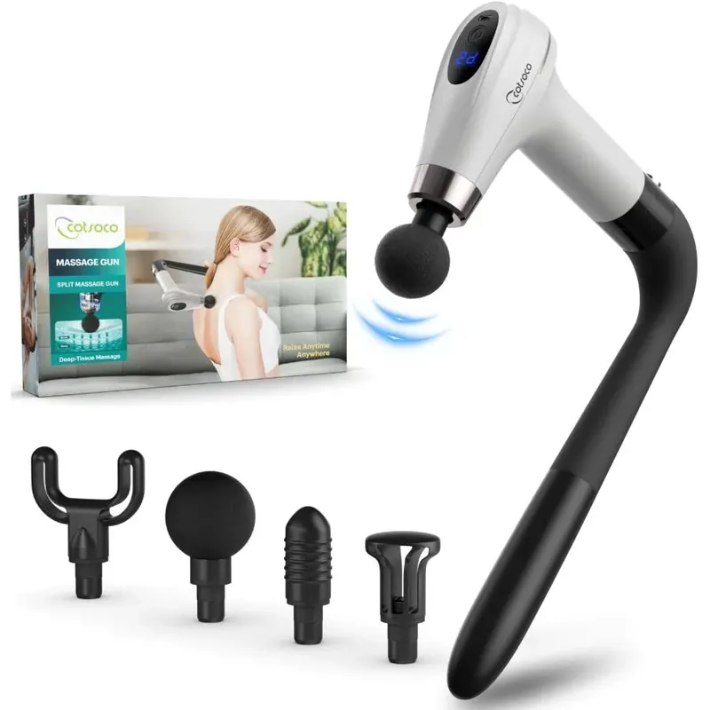 Massage Gun with with 4 Massage Heads and 6 Speed Levels Muscles