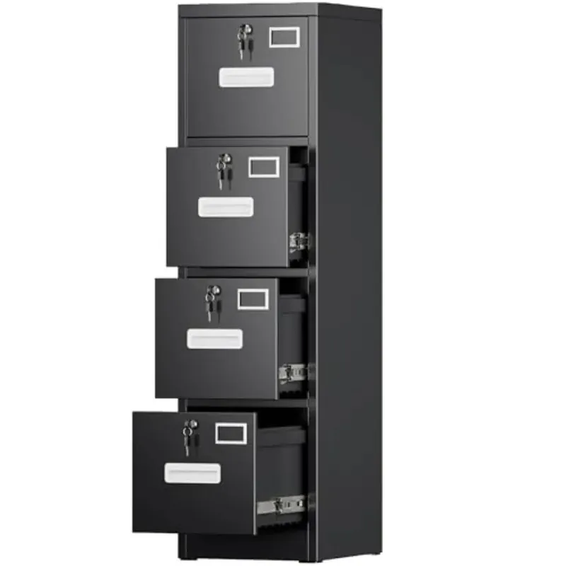 4 Drawer File Cabinet Metal Filing Cabinet with Lock for Office