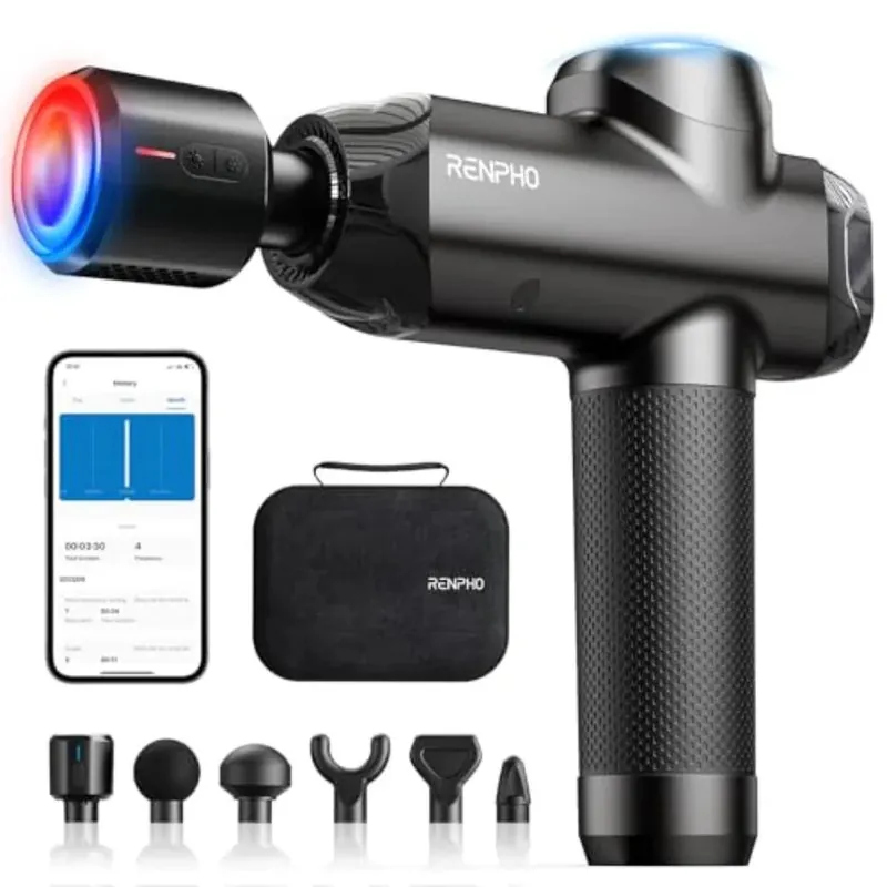 Power+ Thermacool Massage Gun with Heat and Cold 12mm Amplitude