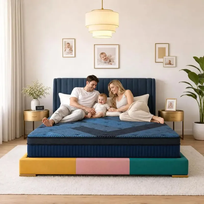 14 Inch King Mattress Hybrid Memory Foam Mattress, Pressure Relief