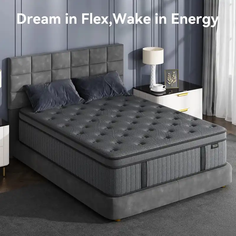 King Hybrid Mattress with Excellent Support, Relieve Back Pain, Pocket Spring