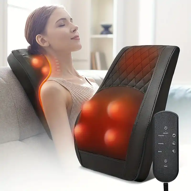 Deep Tissue Kneading Heated Neck Massage to Relax Muscles, Gift for Mom
