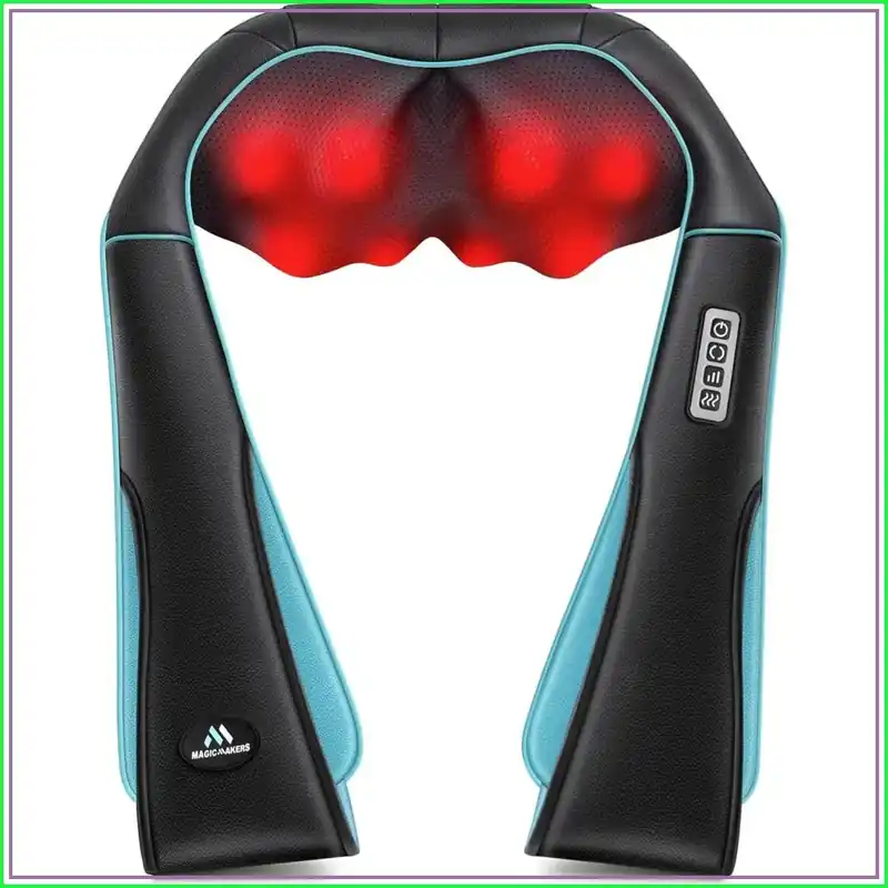 Shiatsu Neck Massager with Heat, Pain Relief Deep Tissue for Dad Mom