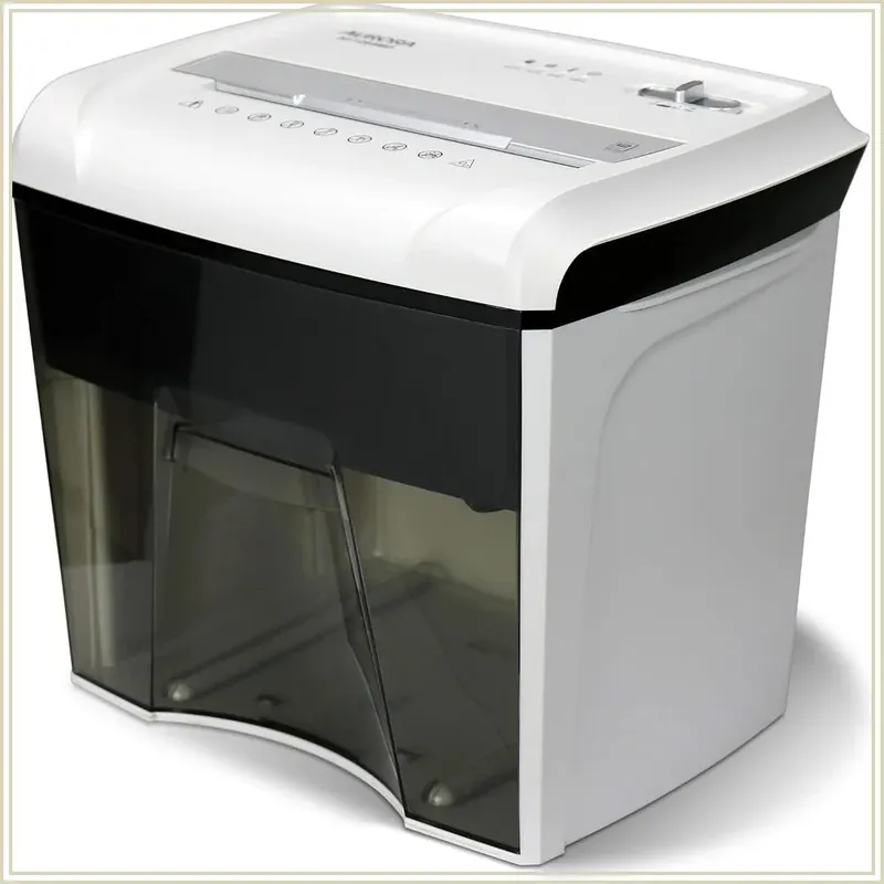12-Sheet Micro-Cut Shredder with Pullout Basket, Paper, CD, Credit Card