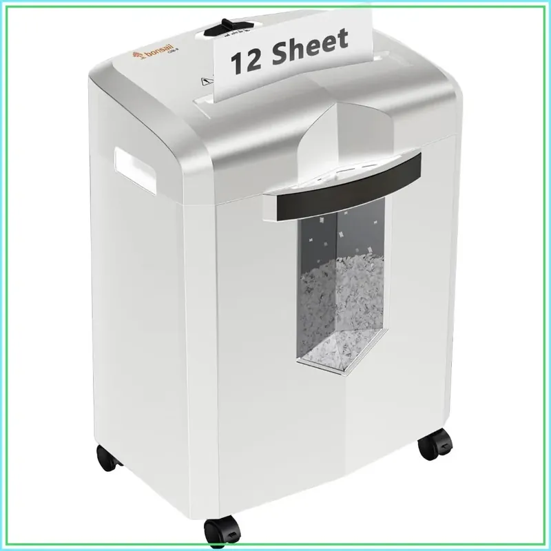 Micro-Cut Shredder 12-Sheet, 60-Min Continuous, Shreds Paper