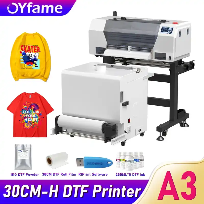 OYfame 33CM DTF Printer A3 For Epson XP600 Directly To Film a3 tshirt printing machine