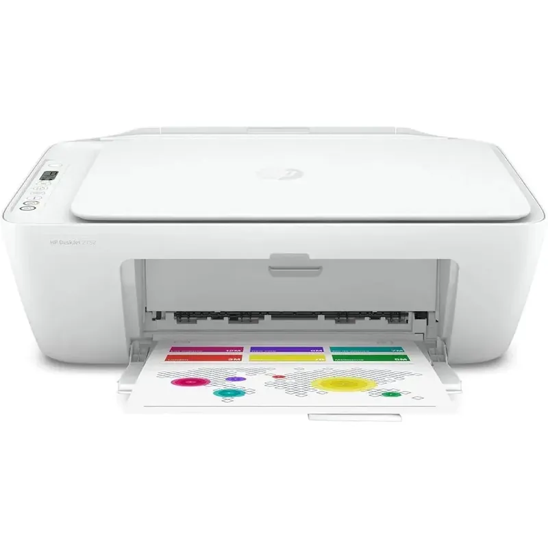 DeskJet 2752 All-in-One Color Inkjet Printer Scanner and Copy with Mobile Printing, WirelPrinters or Home and Oice, Ink , Dual-B