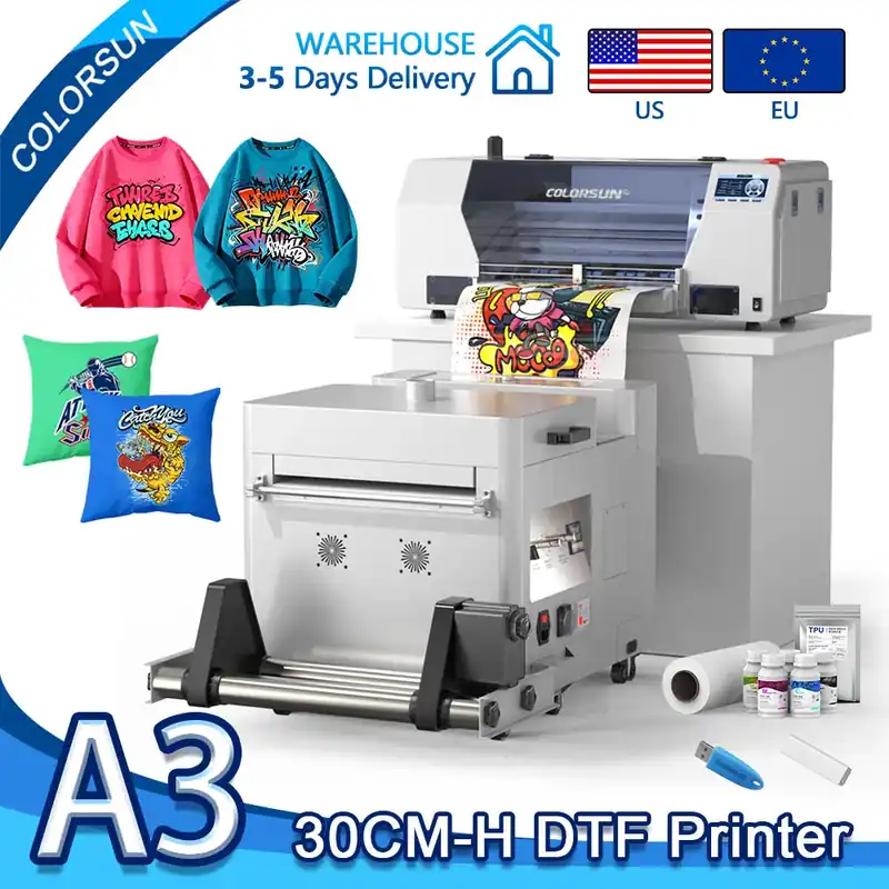 Colorsun A3 DTF Printer For Epson XP600 DTF Printing Machine