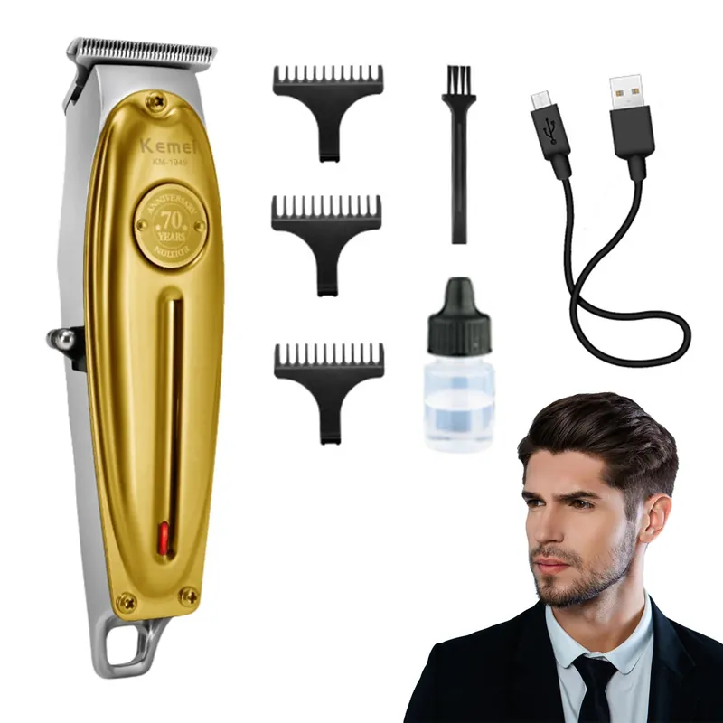 KM-1949 Electric Hair Clipper professional barber Hair cutting machine Cordless Salon Beard Trimmer Haircut