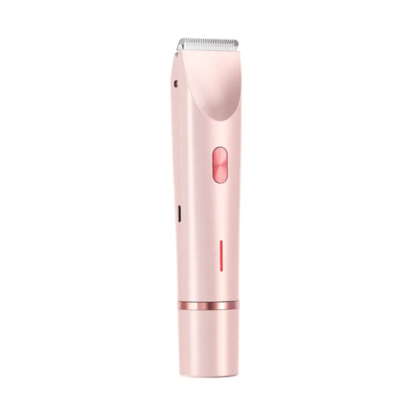 Dual-Head Rechargeable Electric Epilator for Women Intimate Grooming Body Hair Removal
