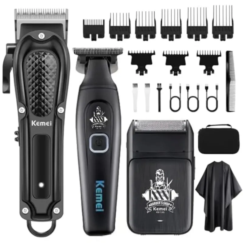Cordless Hair Clippers for Men Beard Trimmer Electric Razor Rechargeable Electric Barber Hair Cutting