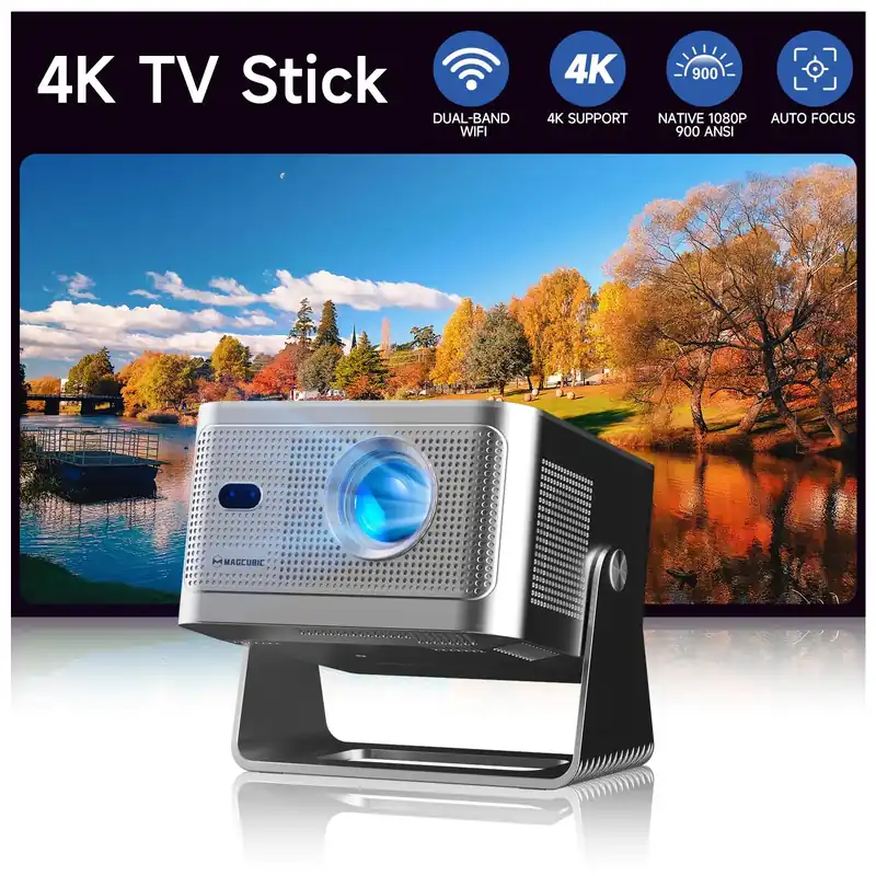 Magcubic HY350GTV Projector with 4K TV stick 1080P 900 ANSI Native