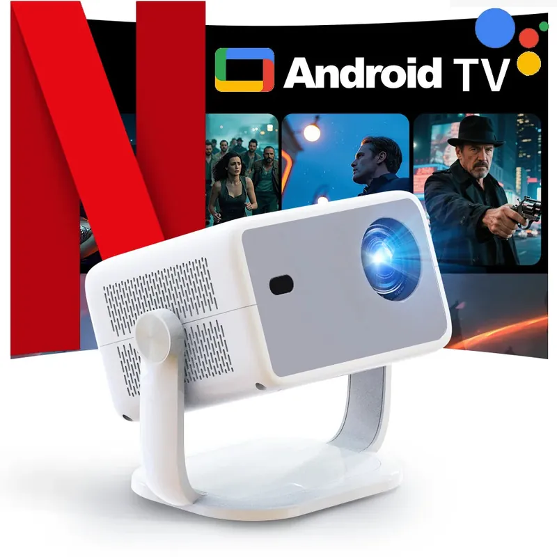 LynCast 4K L018 Projector 800ANSI Native 1080P Auto Focus & Keystone