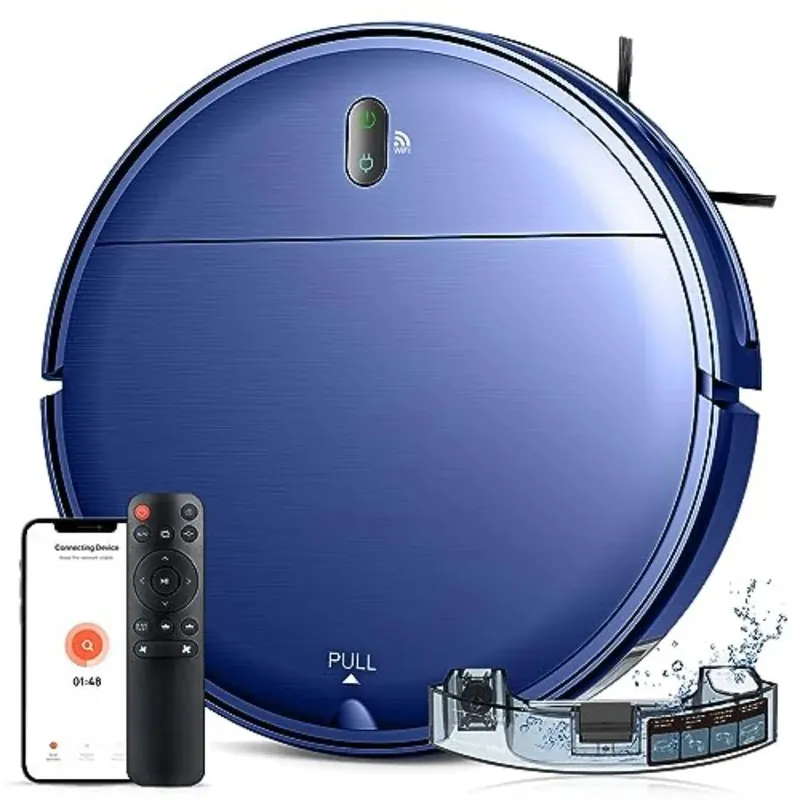 2 in 1 Robot Mop and Vacuum, Robotic Vacuum Cleaner with WiFi/App