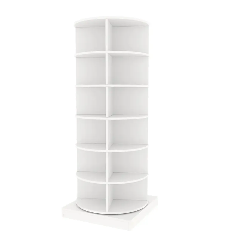360 degree rotating six tier shoe storage rack for entryway space saving