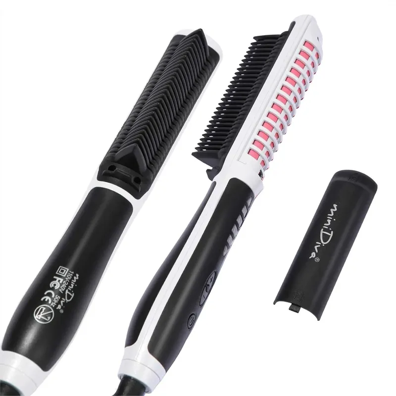 2-in-1 Hair Straightener and Curler with Fast 30s Heating, 6 Heat Levels, Auto Off, 360 Swivel Cord