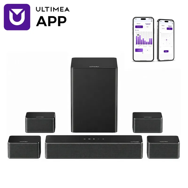 ULTIMEA 7.1 Surround Sound System Sound bar for TV w/6.5" Wireless Subwoofer