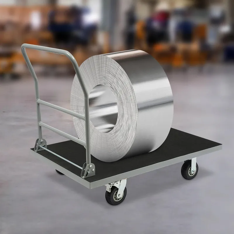2500 LBS Dolly Cart Heavy Duty Push Cart Extra Large Platform Truck Cart Dolly with Capacity