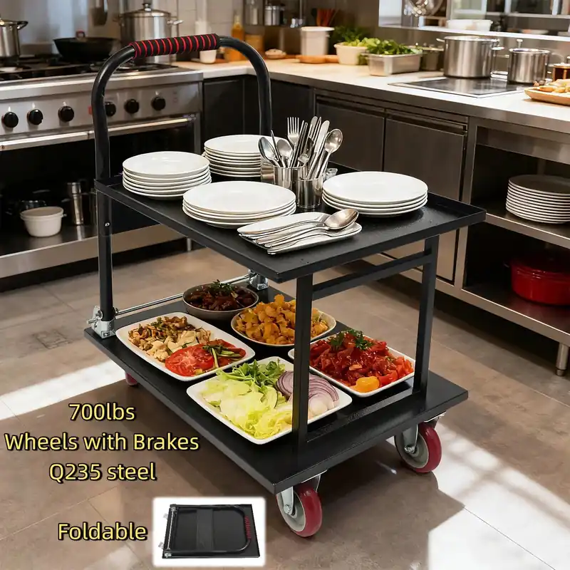700lbs Folding Hand Truck Dolly Cart Foldable Push Cart