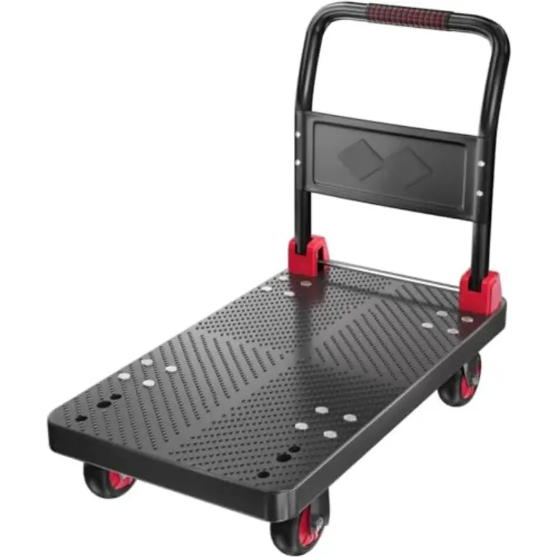 Foldable Platform Truck Push Cart Dolly with 1000LB Capacity 36x24Inch Large Size