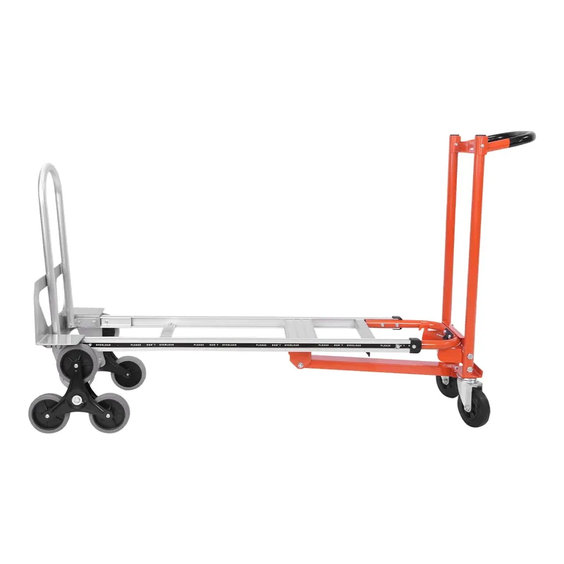 3 in 1 Stair Climbing Cart Folding Trolley Heavy Duty with Dual Handles Durable Hand Truck Dolly Cart
