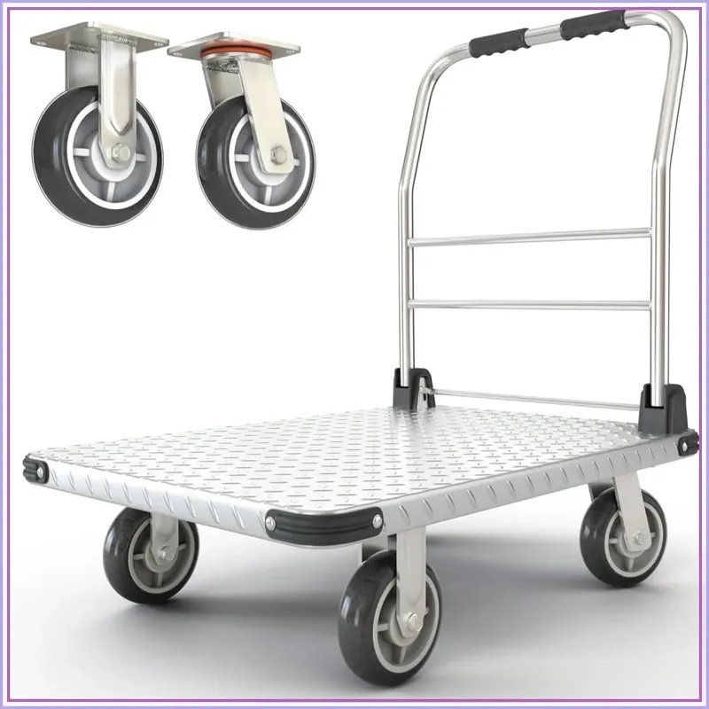 2200 lbs Foldable Push Cart Dolly Moving Platform Hand Truck Heavy Duty