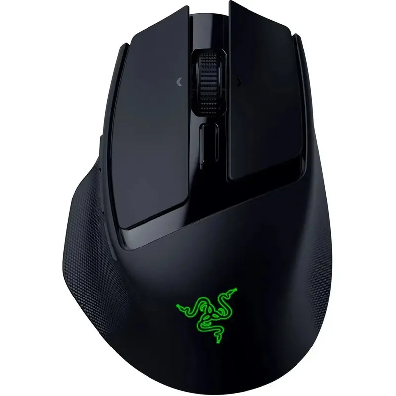 Portable Ergonomic Wireless Gaming Mouse 10 Customizable Controls