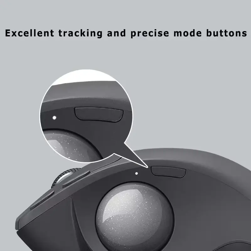 Logitech MX ERGO S Wireless Track Ball Mouse Wireless Bluetooth Charging Mouse Ergonomic Series Mouse Light Sound Office Design