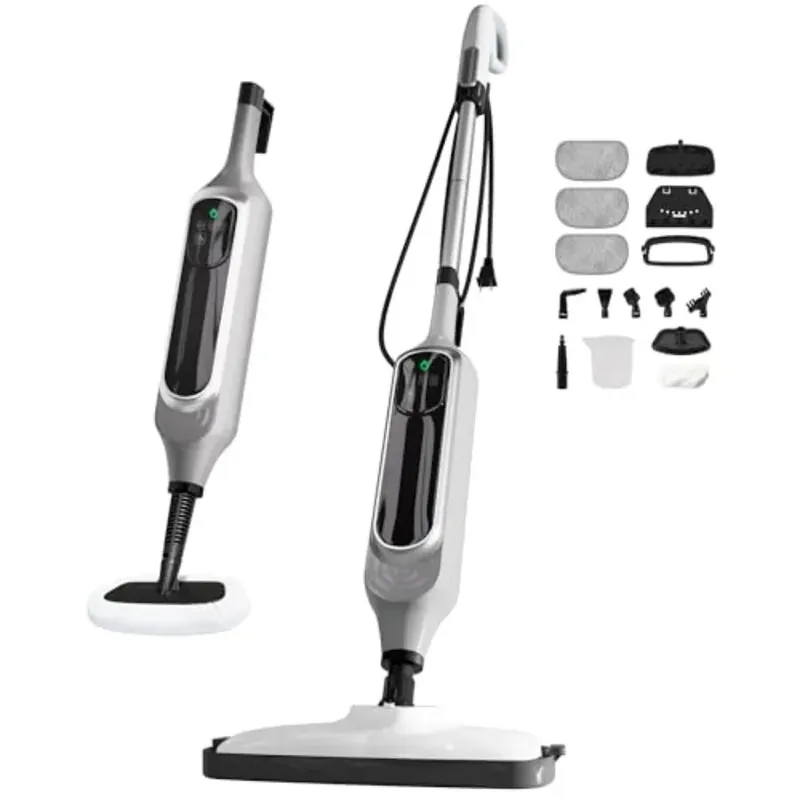 12 in 1 Steam Mop for Home, Hardwood Floor Cleaning, Tile, 23FT Cord