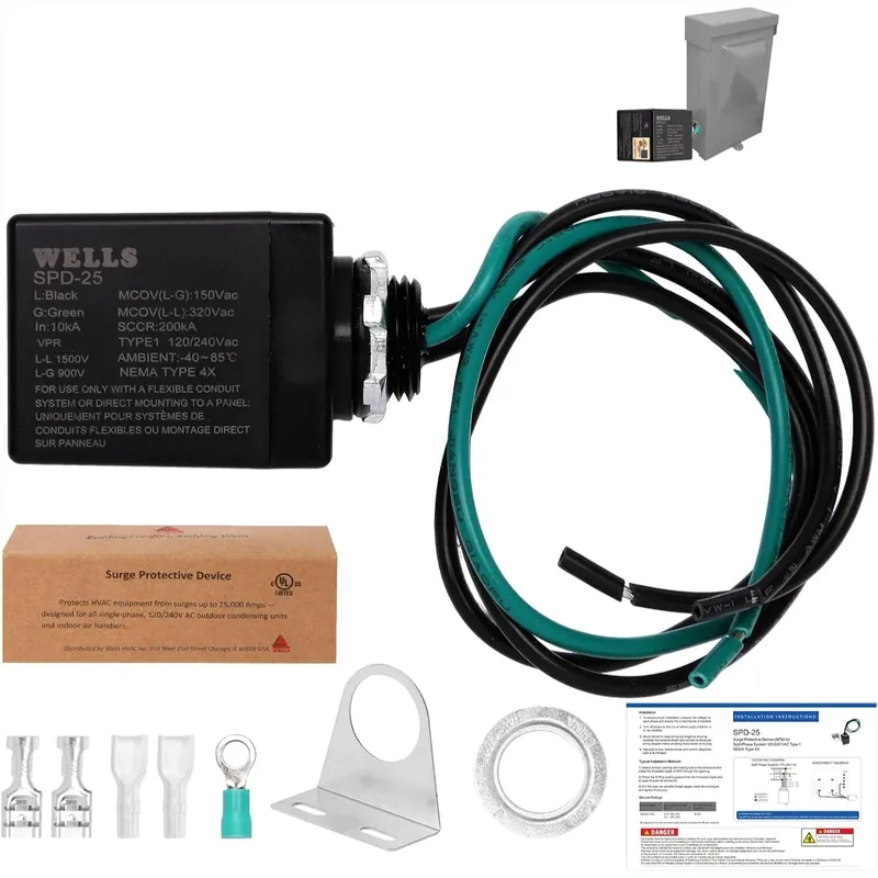Universal Surge Protector for HVAC & Heat Pump - 25kA Type 1 SPD