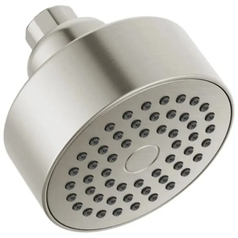 Faucet Modern 3.5-inch Single-Spray Shower Head, Brushed Nickel Round Shower Head, High Pressure