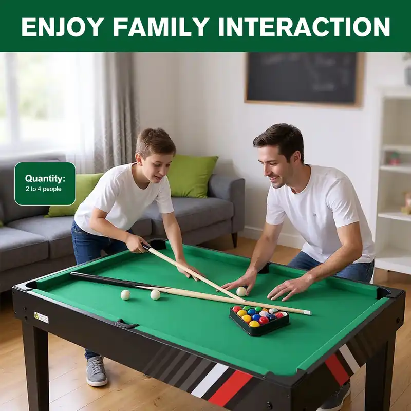4-In-1 All in One Game Table w/ Football Table Tennis for Friends and Family