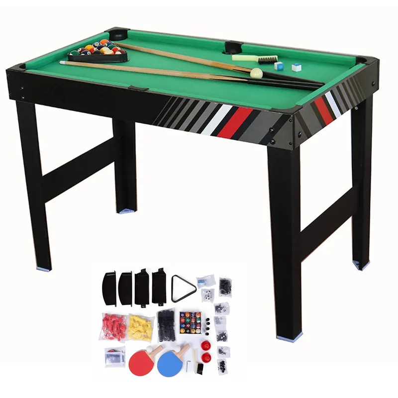 4-In-1 Foosball Table Combo Set W/ Table Tennis for Friends & Family Playing
