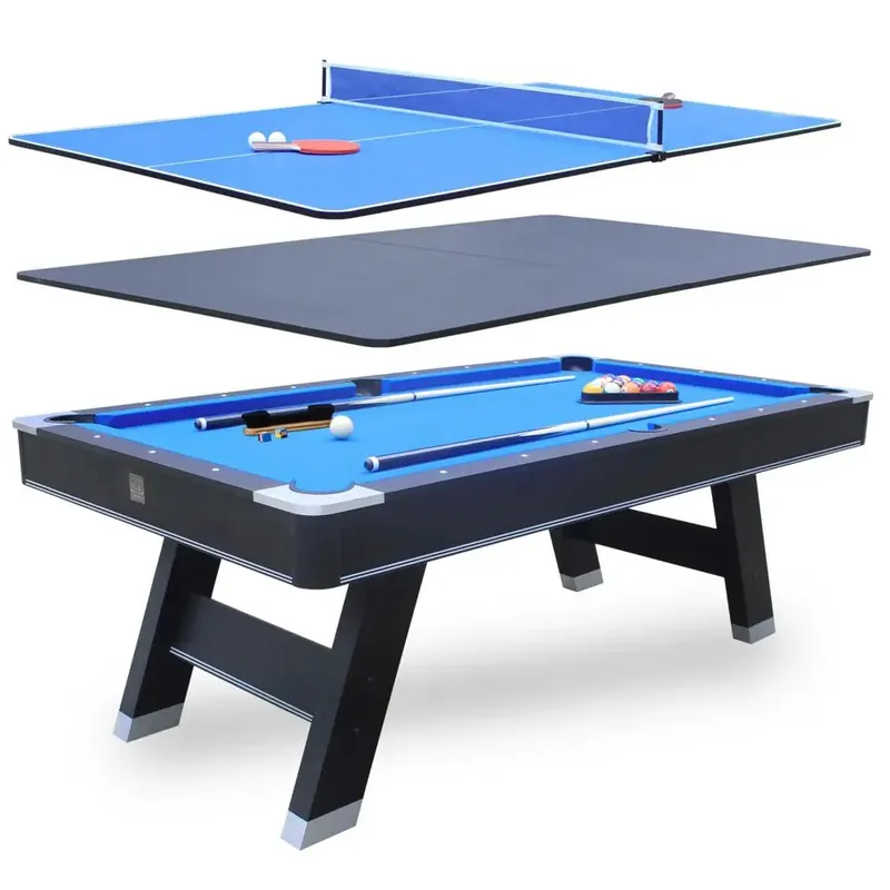 7 ft MultiGame Table. Billiards, Table Tennis and Handy Serving Table