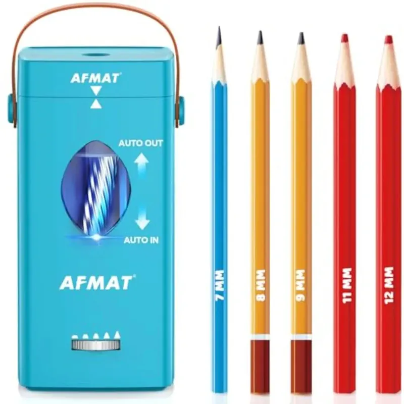 Electric Pencil Sharpener, Fully Automatic Pencil Sharpener for 6